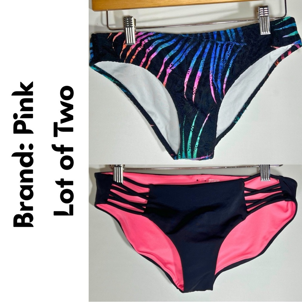 NWT/NWOT Lot of Two PINK Victoria's Secret Mini Bikini Bottoms